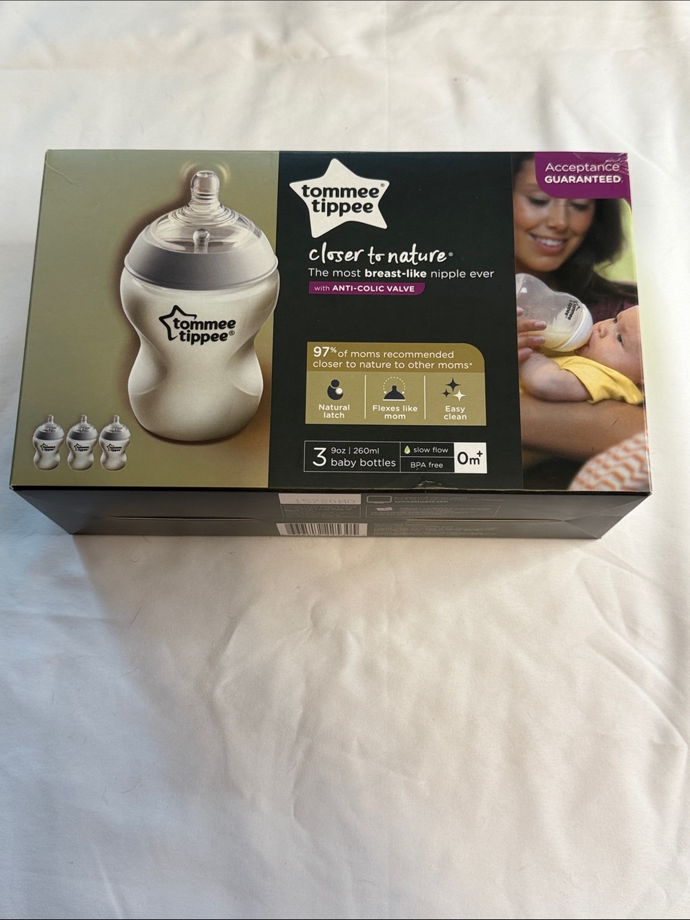 Tommee Tippee Closer to Nature Baby Bottle Set - Cream